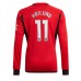 Manchester United Rasmus Hojlund #11 Voetbalkleding Thuisshirt 2023-24 Lange Mouwen